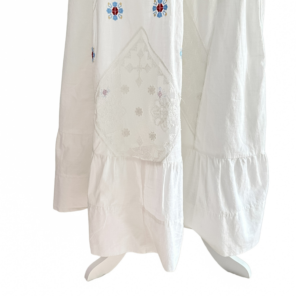 NEW Free People Dewdrop Maxi Dress White Ivory Floral Lace Size M NWT - Picture 14 of 16